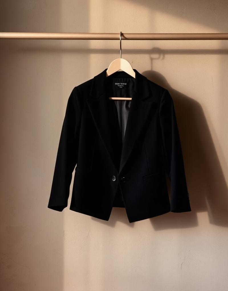 Black structured blazer