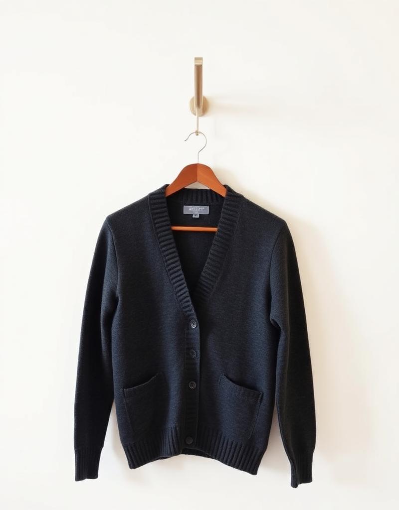 Charcoal merino cardigan